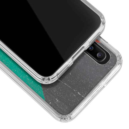 Kuwait Flag Distressed Galaxy A30 Clear Case